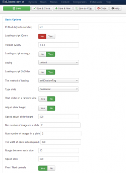 EXT bxSlider images module