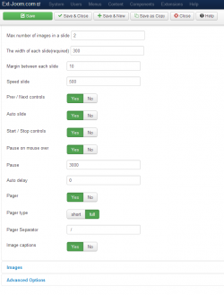 EXT bxSlider images module