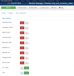 EXT Currency Rates for Russian module