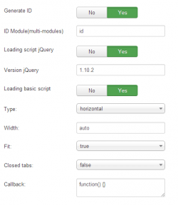 EXT Easy Responsive Tabs to Accordion Custom HTML-code module