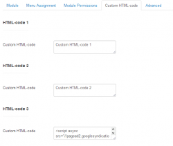 EXT ElastiStack Custom HTML-code module