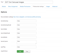 EXT Owl Сarousel Images module