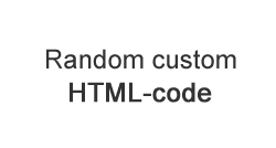 EXT Random HTML-code plugin