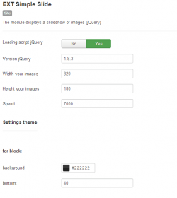 EXT Simple Slide Images module
