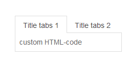 EXT Tabs custom HTML-code jQuery module