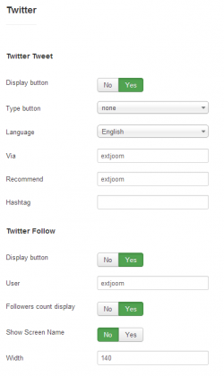 EXT Social buttons plugin for JoomShopping
