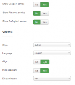 EXT Yandex share plugin for JoomShopping