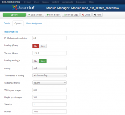 EXT Skitter Slideshow Images module
