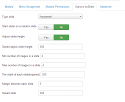 EXT bxSlider content for K2 module