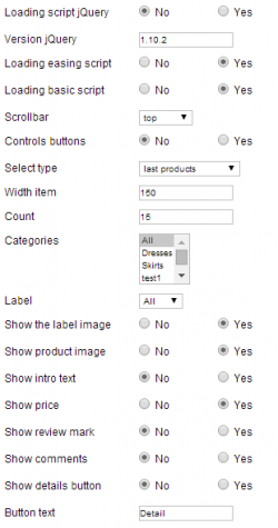 EXT Sly Scrollbar products for JoomShopping module