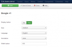EXT Social buttons plugin