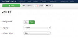 EXT Social buttons plugin
