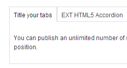 EXT Tabs module