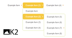 EXT MenuMatic Categories for K2 module