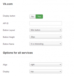 EXT Social buttons plugin for JoomShopping