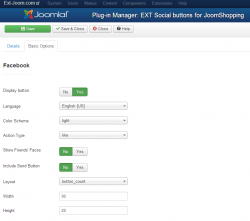 EXT Social buttons plugin for JoomShopping